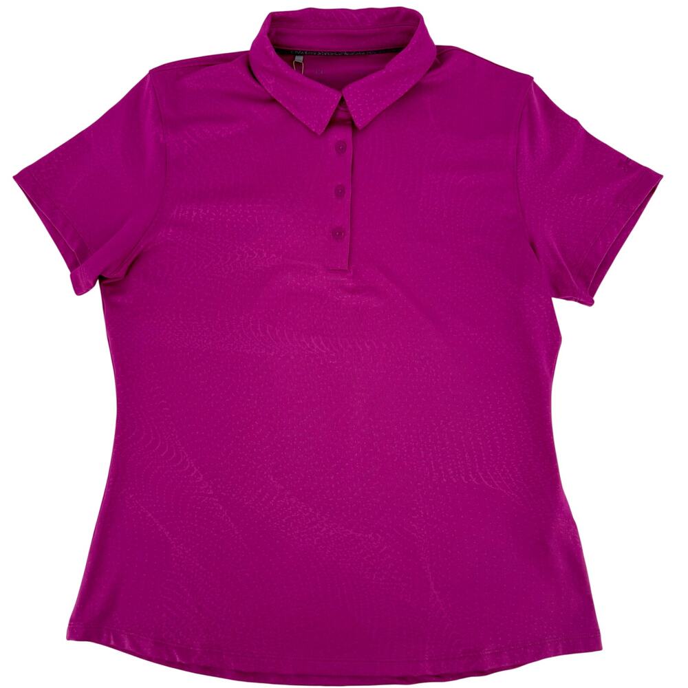 Under Armour Magenta Pink Golf Polo, NWT, Large